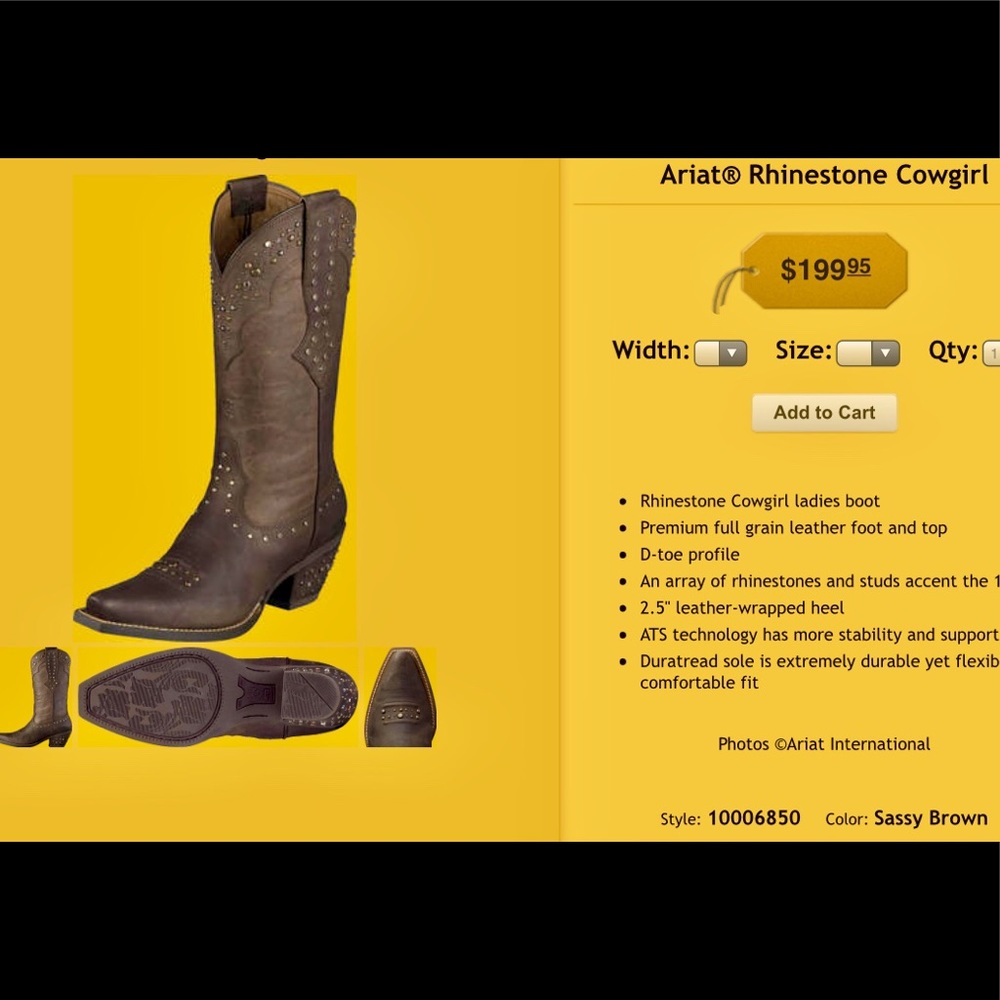 Ariat Rhinestone Cowgirl Boots